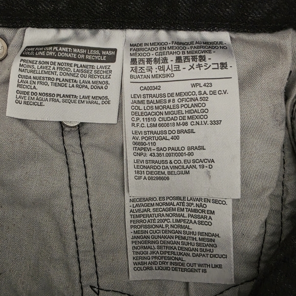 Levis 501 High Waits Button Fly Denim Shorts Size 31 - Picture 4 of 8